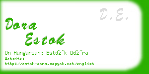 dora estok business card